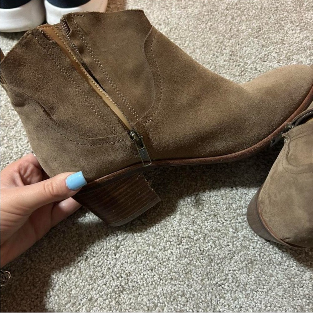 UGG Tan Suede Ankle Booties
